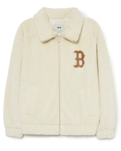 韓國 🇰🇷 MLB Eco Fur 人造 Fur 棒球外套