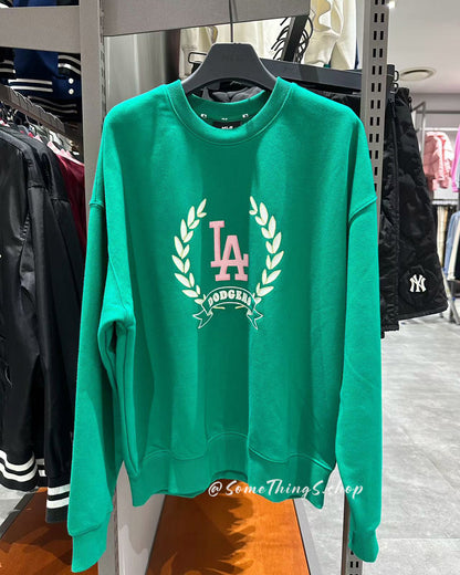 韓國🇰🇷 MLB 女裝衛衣洛杉磯道奇隊Women Classic Sports Big Logo Overfit Sweatshirts Los Angeles Dodgers