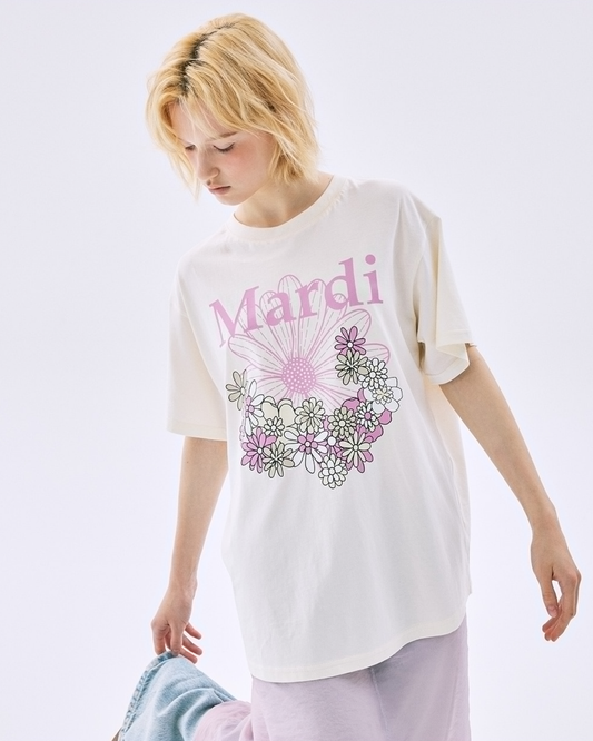 【 Fall 2025 】韓國 🇰🇷 Mardi Mercredi FlowerMardi Jardin Tee