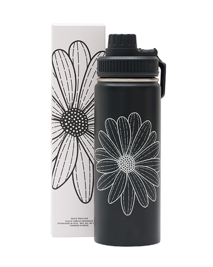 韓國 🇰🇷 Mardi Mercredi ACTIF｜Mardi Flower 不鏽鋼 保溫保冷水壺 保溫杯 520ml