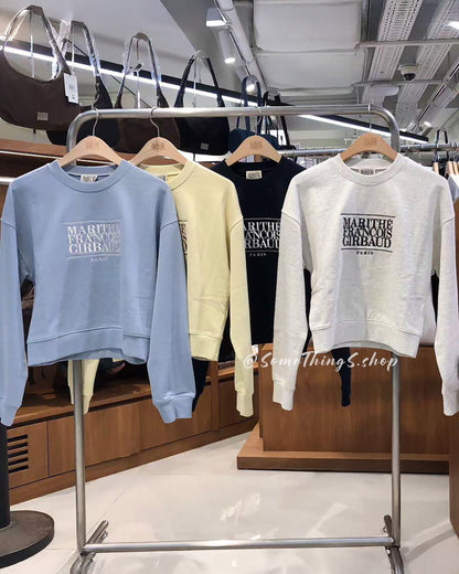 韓國 🇰🇷 Marithe Francois Girbaud Women's Classic LOGO Crop Sweatshirt 女裝衞衣｜4 Colors (副本)