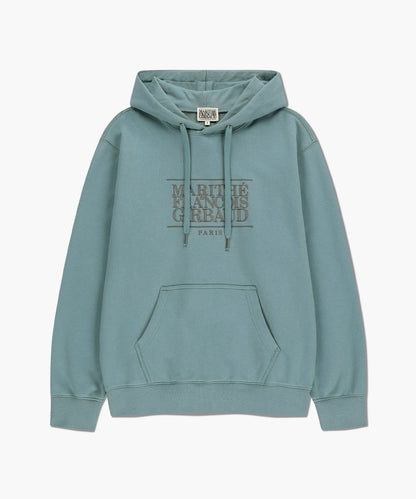 韓國 🇰🇷 Marithe Francois Girbaud classic LOGO  EMBROIDERY HOODIE  unisex Sweatshirt (加絨) 帶帽☆長袖衞衣