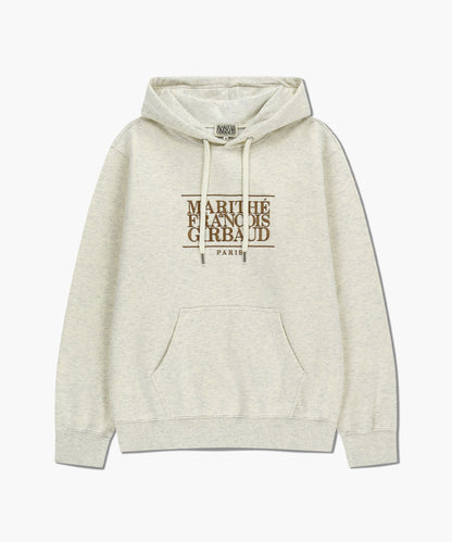 韓國 🇰🇷 Marithe Francois Girbaud classic LOGO  EMBROIDERY HOODIE  unisex Sweatshirt (加絨) 帶帽☆長袖衞衣