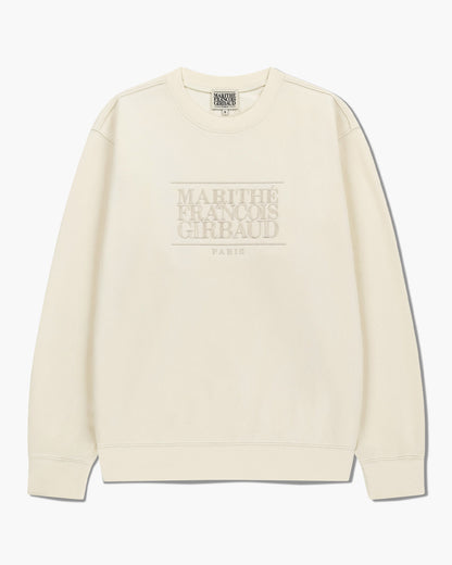 韓國 🇰🇷 Marithe Francois Girbaud classic LOGO  EMBROIDERY  unisex Sweatshirt (加絨) 長袖衞衣
