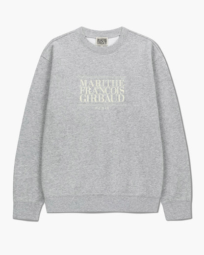 韓國 🇰🇷 Marithe Francois Girbaud classic LOGO  EMBROIDERY  unisex Sweatshirt (加絨) 長袖衞衣