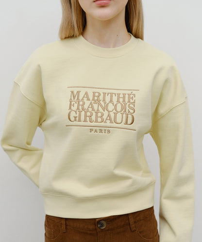 韓國 🇰🇷 Marithe Francois Girbaud Women's Classic LOGO Crop Sweatshirt 女裝衞衣｜4 Colors (副本)