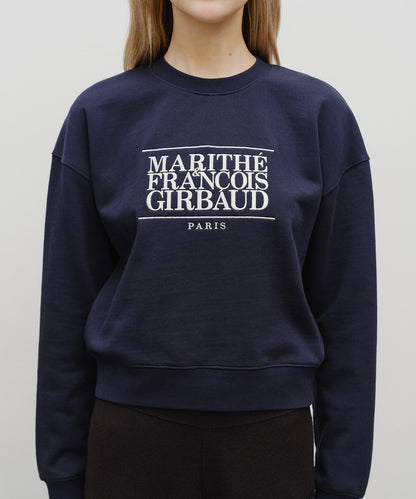 韓國 🇰🇷 Marithe Francois Girbaud Women's Classic LOGO Crop Sweatshirt 女裝衞衣｜4 Colors (副本)