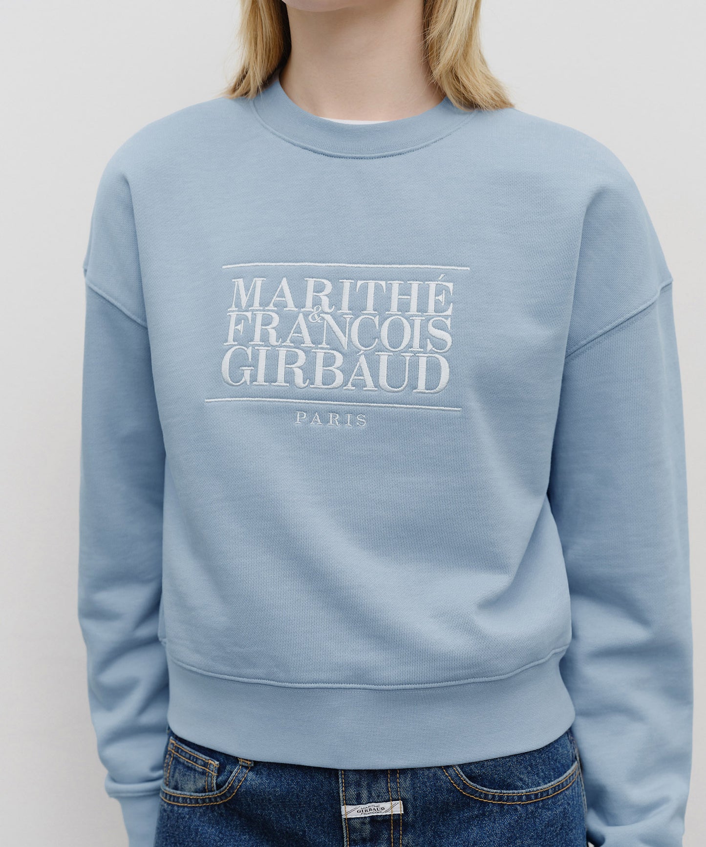 韓國 🇰🇷 Marithe Francois Girbaud Women's Classic LOGO Crop Sweatshirt 女裝衞衣｜4 Colors (副本)