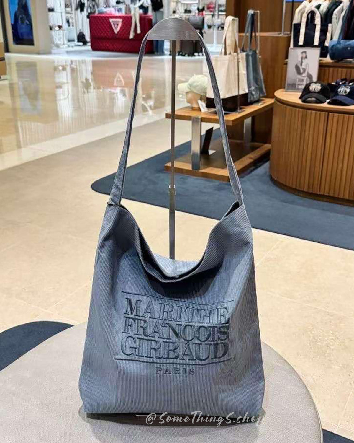 韓國 🇰🇷 Marithe Francois Girbaud classic LOGO Corduroy shoulder bag｜3 colors