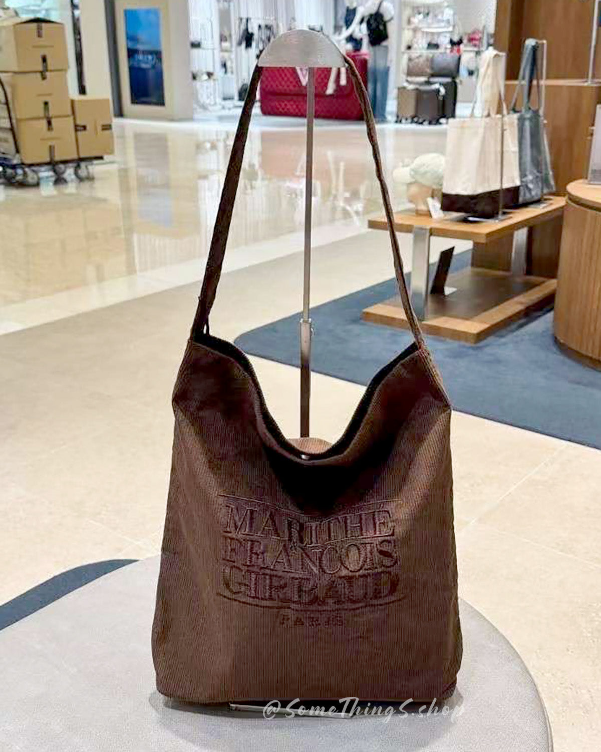 韓國 🇰🇷 Marithe Francois Girbaud classic LOGO Corduroy shoulder bag｜3 colors
