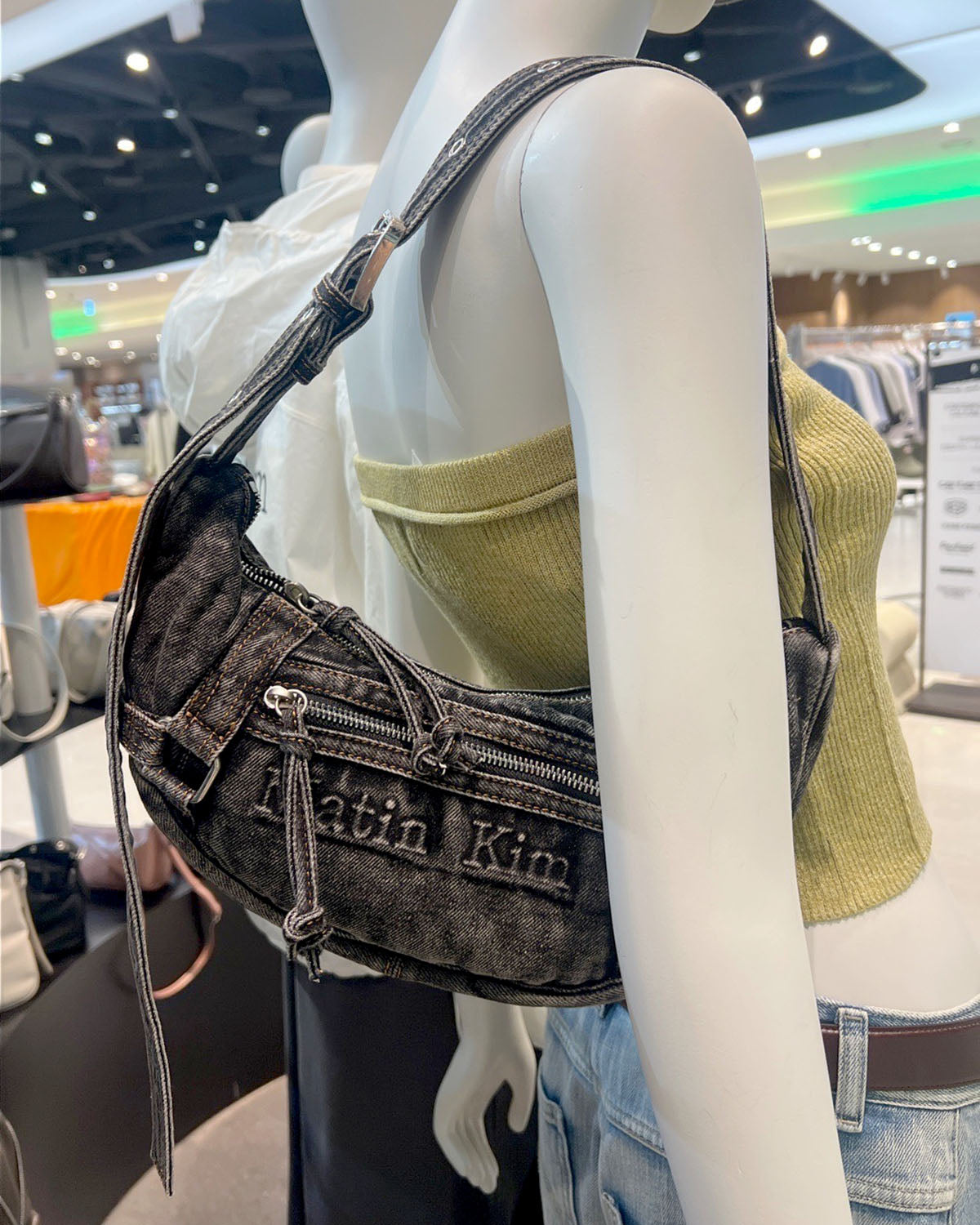 韓國 🇰🇷 Matin Kim Matin washed denim Mini Hobo bag｜2 colors