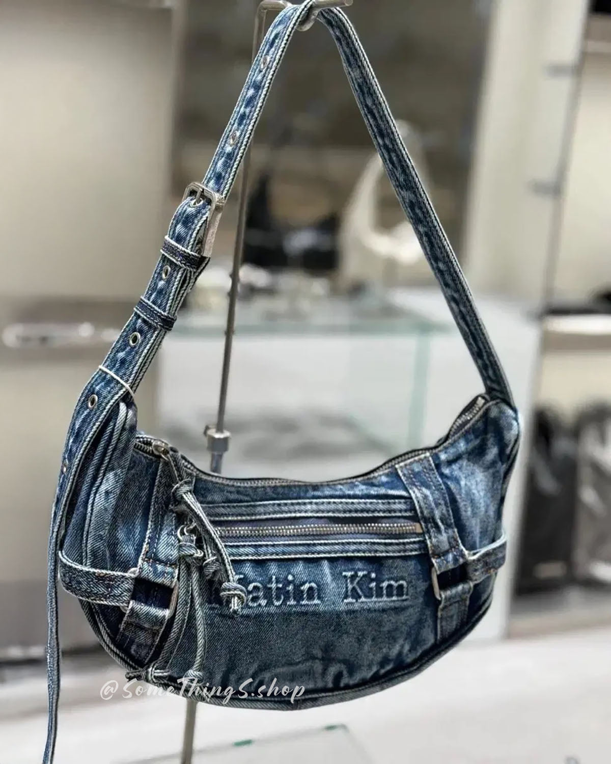 韓國 🇰🇷 Matin Kim Matin washed denim Mini Hobo bag｜2 colors