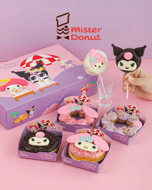 冷凍 ❄ 急凍食品｜泰國直送 🇹🇭 Mister Donut 𝐱 Sanrio Kurumi & Melody 麻糬冬甩 🍩