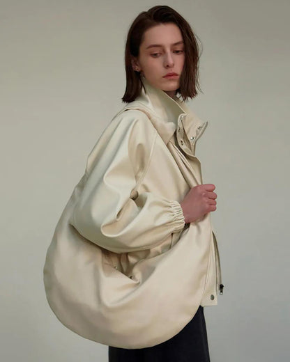 韓國 Nick & Nicole Shoulder Knot bag 2 colors 肩帶打結半月包包