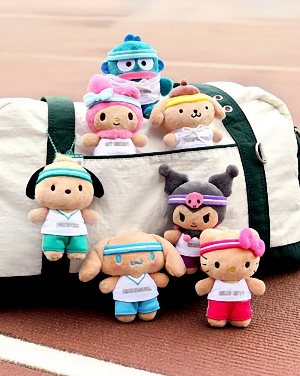 韓國限定 🇰🇷 Olive Young x FiliMilli Sanrio Cutie Run Edition｜Doll Keychain 運動風公仔掛飾