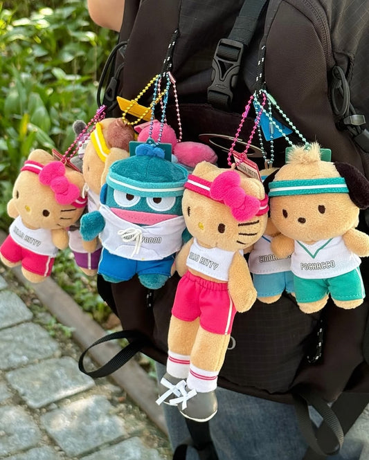韓國限定 🇰🇷 Olive Young x FiliMilli Sanrio Cutie Run Edition｜Doll Keychain 運動風公仔掛飾