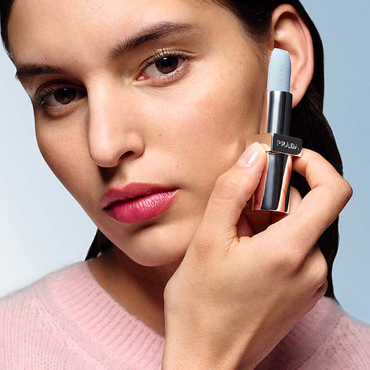 PRADA Beauty Balm Blushing Care U001 Astral Pink 經典冰藍 變色潤唇膏