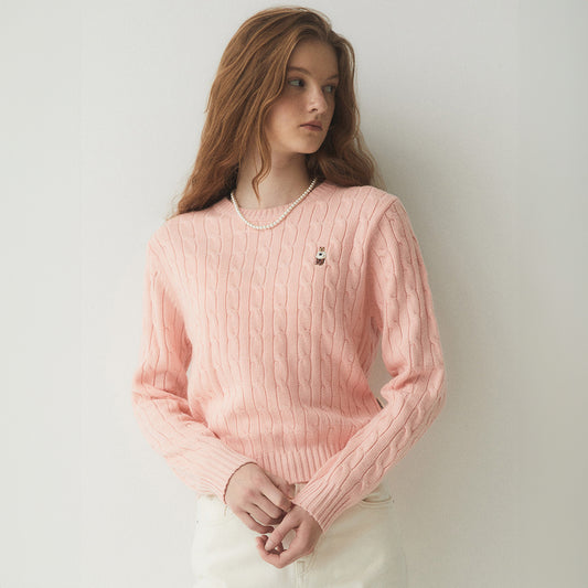 韓國 🇰🇷 WHO.A.U Steve Women's Round Neck pullover Knitwear 女裝 圓領 套頭 針織上衣 毛衣｜5 colors