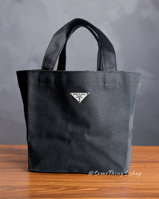 Prada L'Homme GWP Novelty VIP Gift  ★ Small canvas Tote bag｜金屬 Logo 款