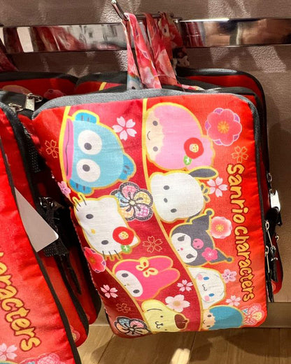 日本 Sanrio 摺疊式旅行袋 可套旅行喼柄