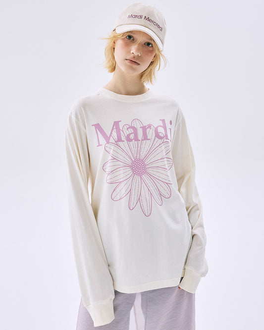 【 Fall 2025 】韓國 🇰🇷 Mardi Mercredi Long Sleeve FlowerMardi Tee