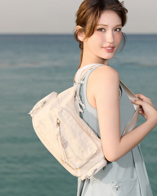 韓國 🇰🇷 The North Face TNF BONNEY Hobo Bag Mini 機能包包 斜揹 單肩包｜Cream ★ Pink ★ Gray ★ Black