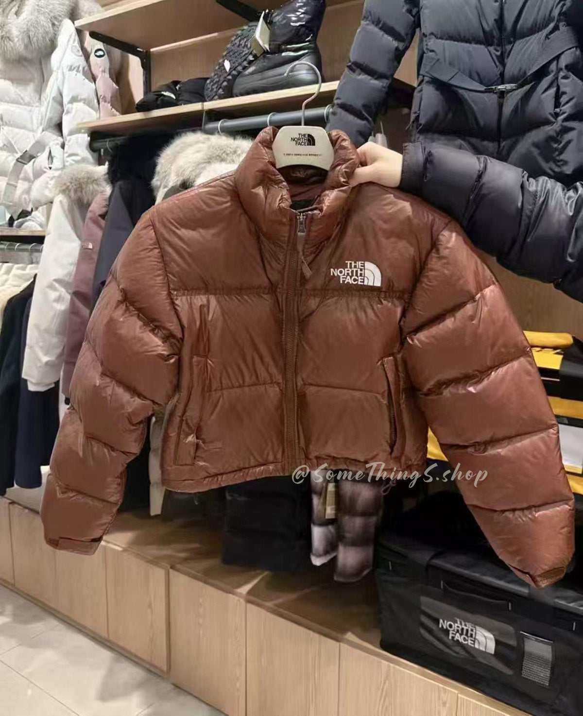 韓國🇰🇷 The North Face TNF Shiny ripstop W'S Nuptse Jacket（80% 鴨絨）女裝短版羽絨外套 (RDS)