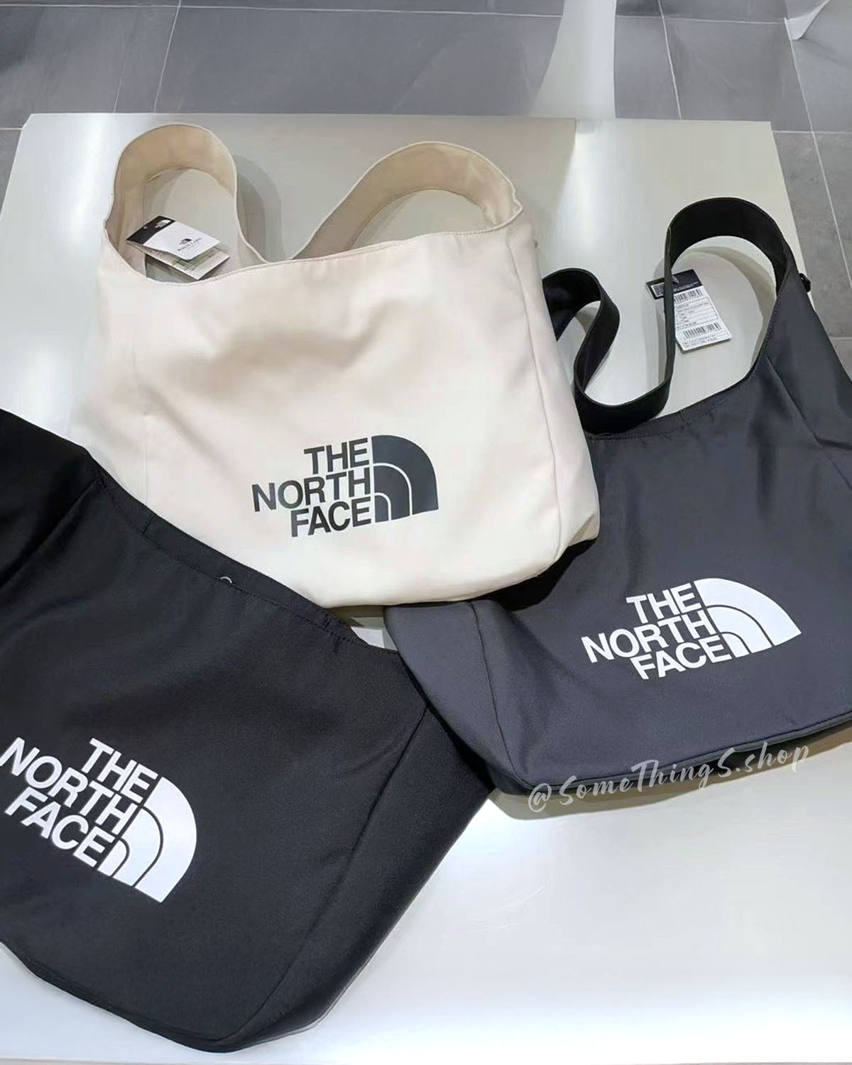 韓國 🇰🇷 The North Face TNF WHITE LABEL Big LOGO Large tote bag