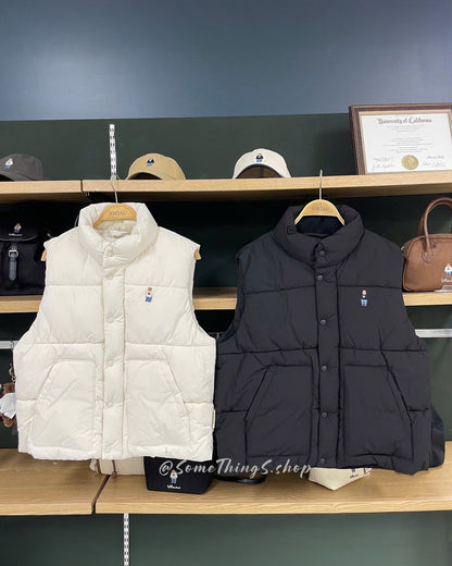 韓國 🇰🇷 WHO.A.U Steve unisex Padding Vest 新款 輕身夾棉馬甲｜2 colors
