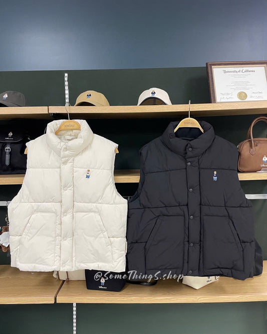 韓國 🇰🇷 WHO.A.U Steve unisex Padding Vest 新款 輕身夾棉馬甲｜2 colors