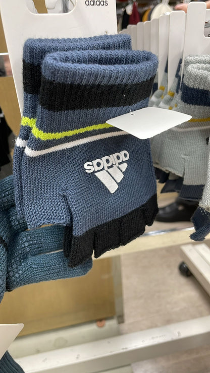 Made in Japan adidas winter non-slip warm cold hand socks 🧤｜Fingerless gloves｜Middle children. For ladies