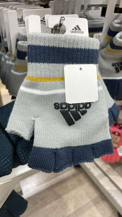 Made in Japan adidas winter non-slip warm cold hand socks 🧤｜Fingerless gloves｜Middle children. For ladies