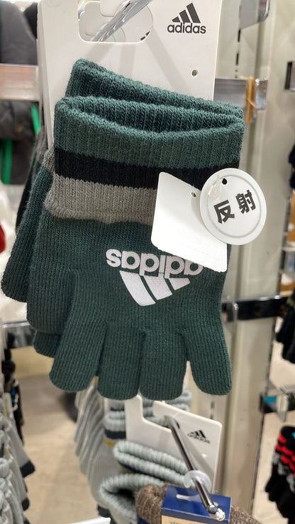 Made in Japan adidas winter non-slip warm cold hand socks 🧤｜Middle children. For ladies