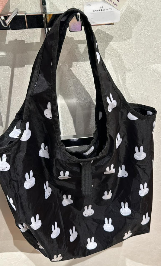 Miffy has a specialty store in Otaru, Hokkaido | Foldable reusable bag black