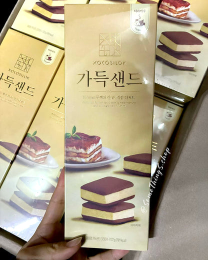 韓國濟州限定🇰🇷 XOCOSILOK Premium Butter Sand 朱古力夾心曲奇 5入 (122g)｜士多啤梨 ♡︎ 柑橘 ♡︎ Tiramisu