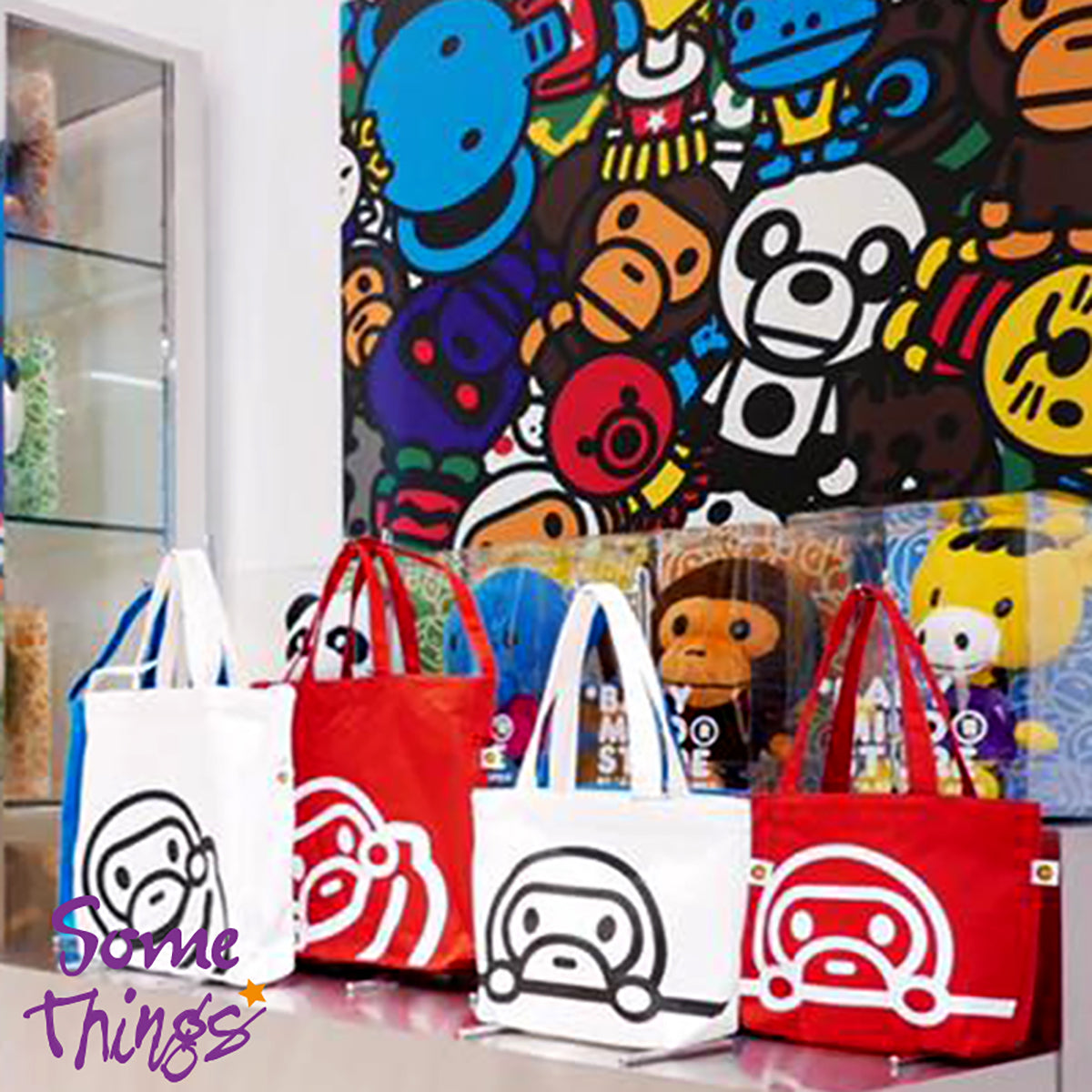 日本品牌 BAPE | BABY MILO 手提單肩包 | 兩用環保帆布袋 | Shoulder Eco Canvas 2Way Tote bag【現貨】