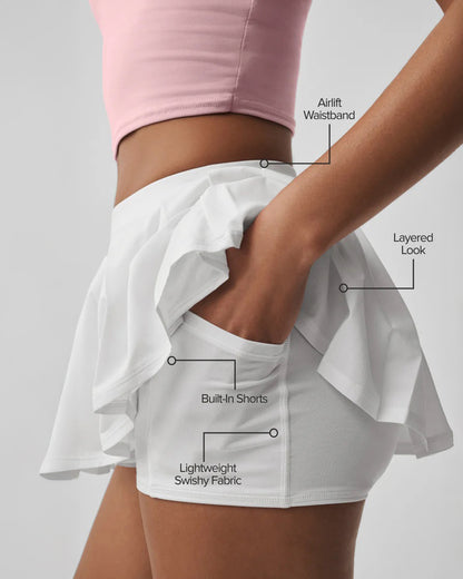 韓國🇰🇷 Alo Yoga Aspire Tank 瑜珈背心 ❤︎ Double Or Nothing Tennis Skirt 網球百褶裙