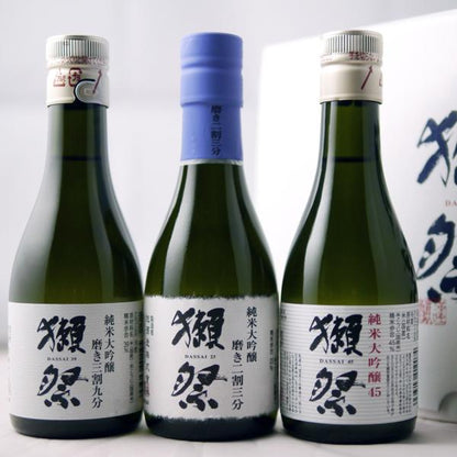 日本 旭酒造 Dassai 獺祭 45 39 23 純米大吟釀 品評禮盒 180ml x 3支套裝｜純米大吟醸 45．磨き三割九分．二割三分｜禮盒裝