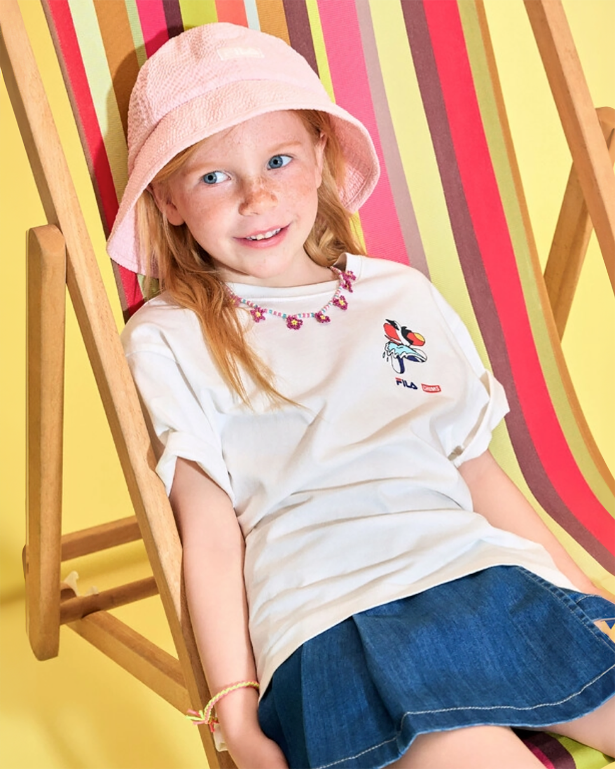 韓國 FILA KIDS x CHUMS BOOBY BIRD Cartoon 100% 輕薄純棉 T-shirt 男童女童 tee｜3colors