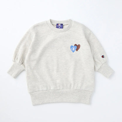 日本 🇯🇵 Champion 雙心刺繡 Logo 抓絨 兒童長袖衛衣