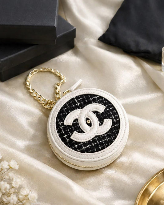 Chanel MAKEUP Round Pouch with Chain 掛飾 ⦁ 零錢包 💎 美妝 VIP 會員生日限定贈禮