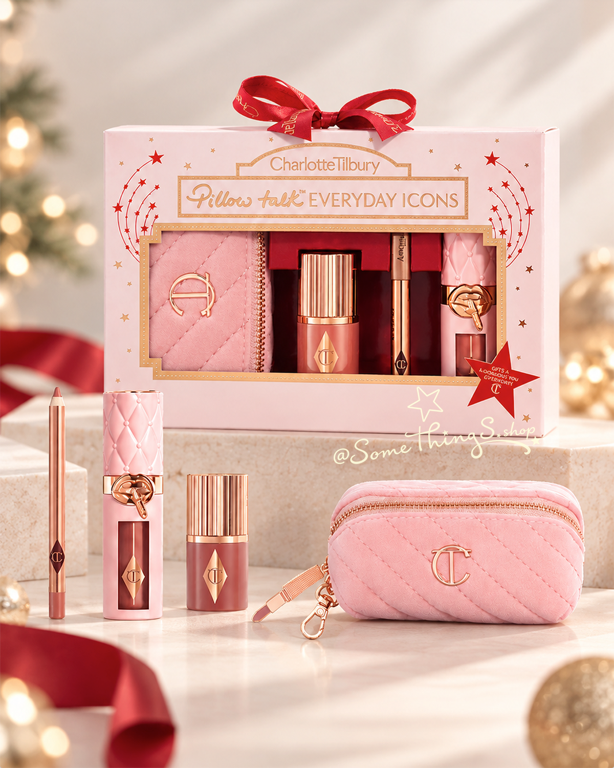 🇬🇧 Charlotte Tilbury Pillow Talk Everyday Icons Gift Set｜2026 聖誕限定彩妝禮盒
