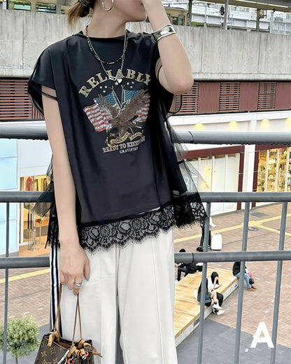 🇯🇵 日本入荷｜Classical Elf x JaVa 薄紗搖滾 Tee 2件套