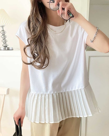 🇯🇵 日本入荷｜Classical Elf Sheer Pleated Hem 百褶下擺 Tee