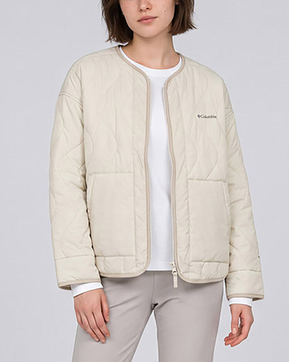 韓國 🇰🇷 Columbia Women's Out-Pocket Quilted Jacket｜Omni-Heat™ 熱能反射｜女裝輕量絎縫保暖外套