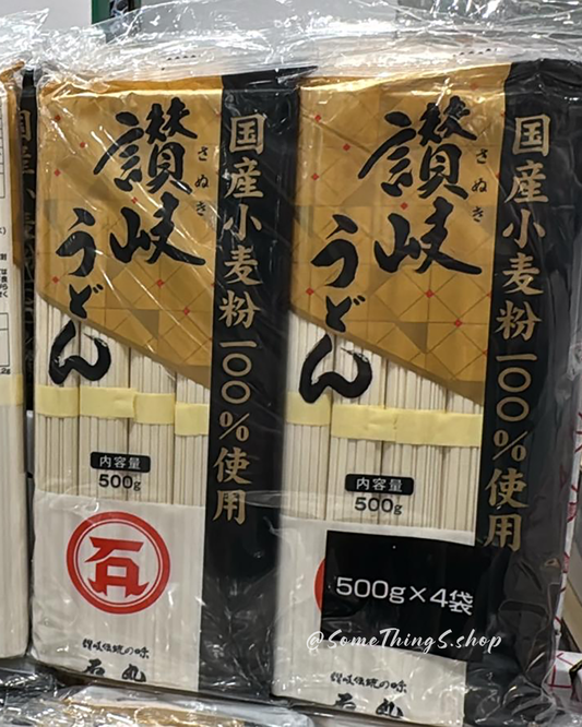[ 日本 Costco ] 32363 石丸製麵 讚岐烏龍麵  (500g X 4) 2kg｜100% 日本國產小麥