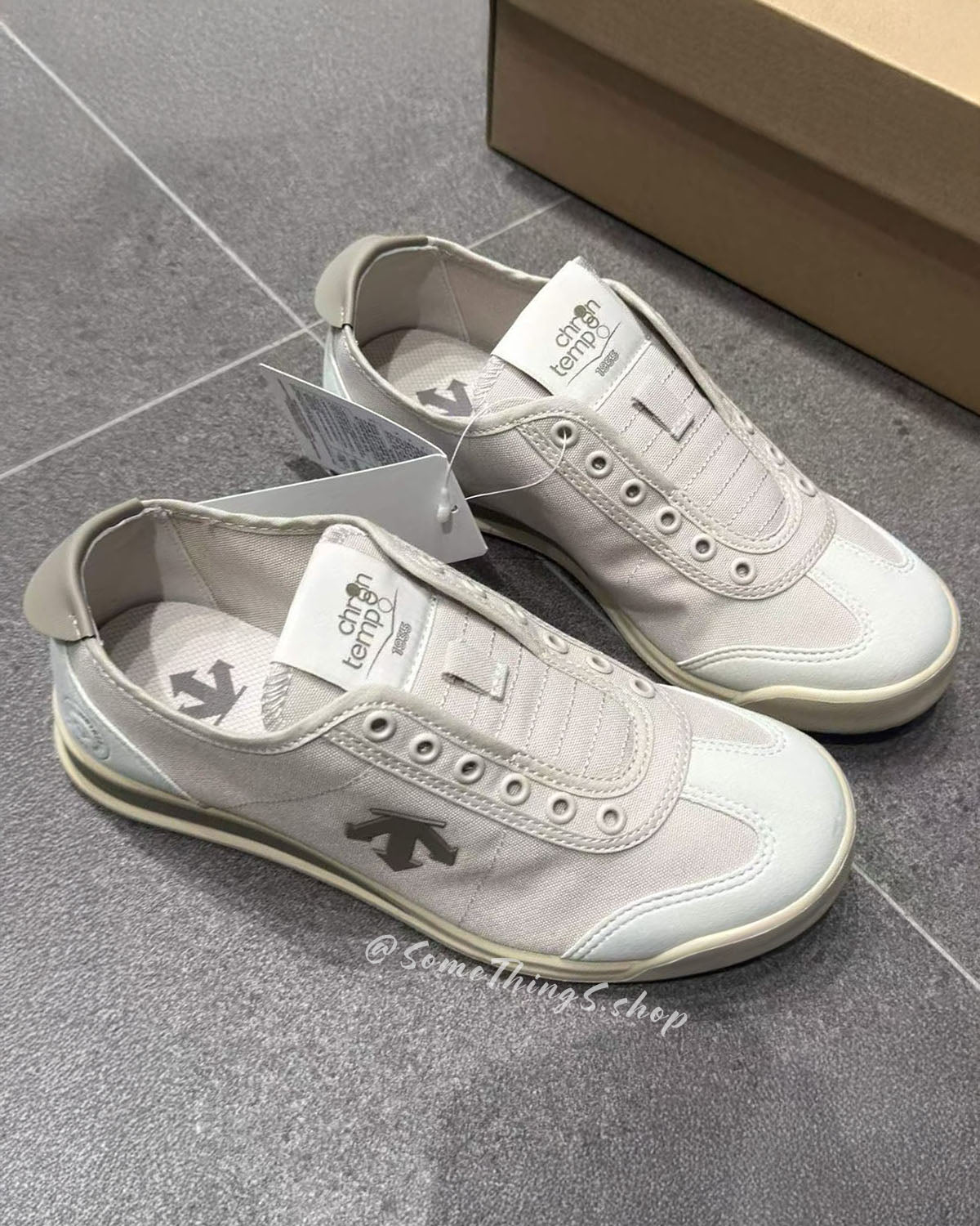 🇰🇷韓國代購 ★日本 Descente Chron Tempo Slip-on Unisex sneakers 經典復古 無鞋帶懶人 輕便休閒鞋
