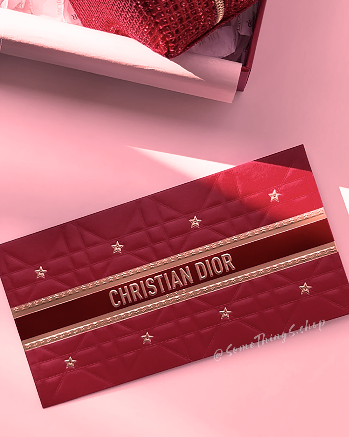 Dior Beauty 2026 農曆新年限定｜金色星星 ☆ 滕格紋立體壓印 利是封 (8入/盒)