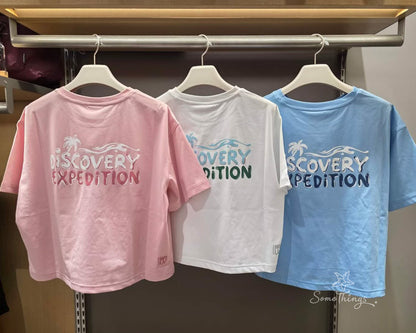 韓國 🇰🇷 26年夏季新品 Discovery Expedition 泳裝系列｜防紫外線 防曬 女裝短袖 crop Tee