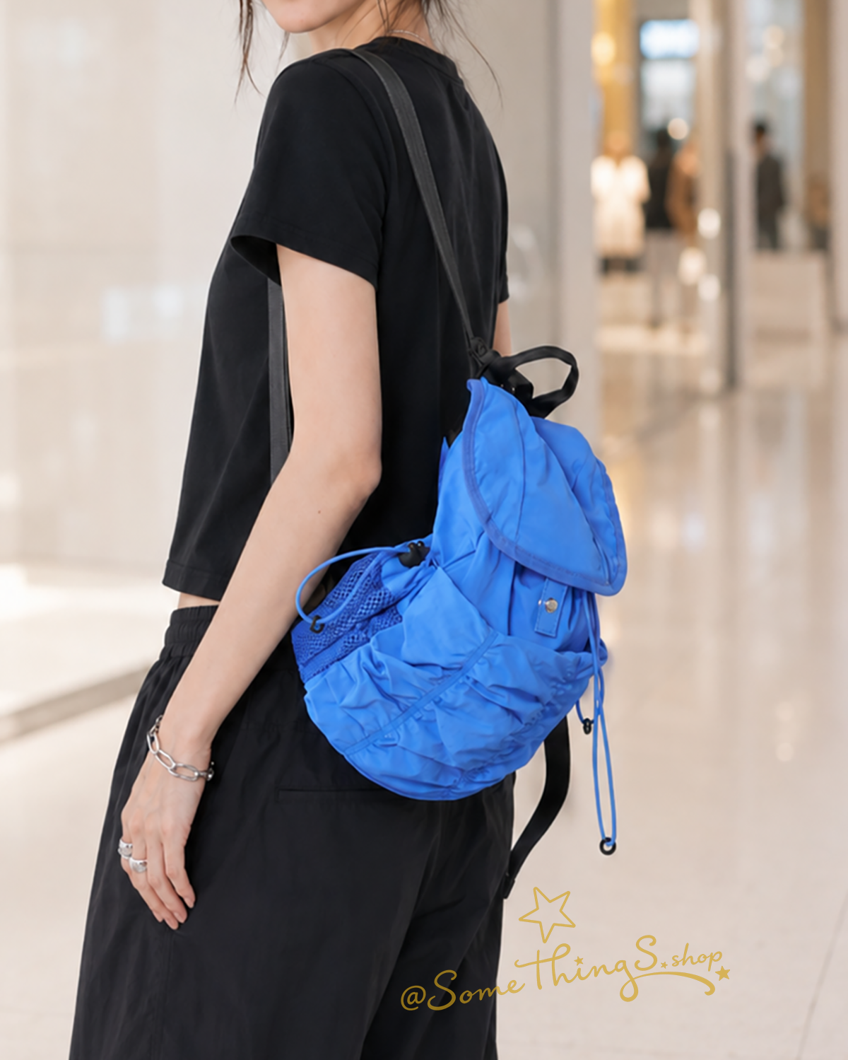 韓國 🇰🇷 emis Shirring backpack 皺褶束口背囊